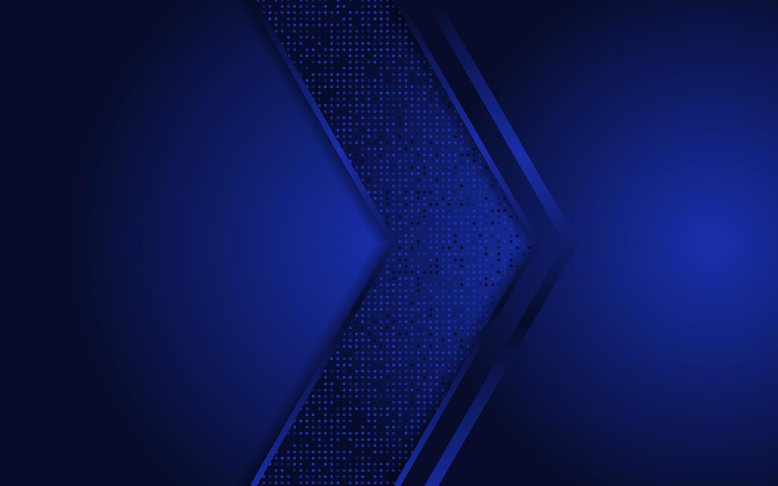 Abstract blue background with dynamic shape vector