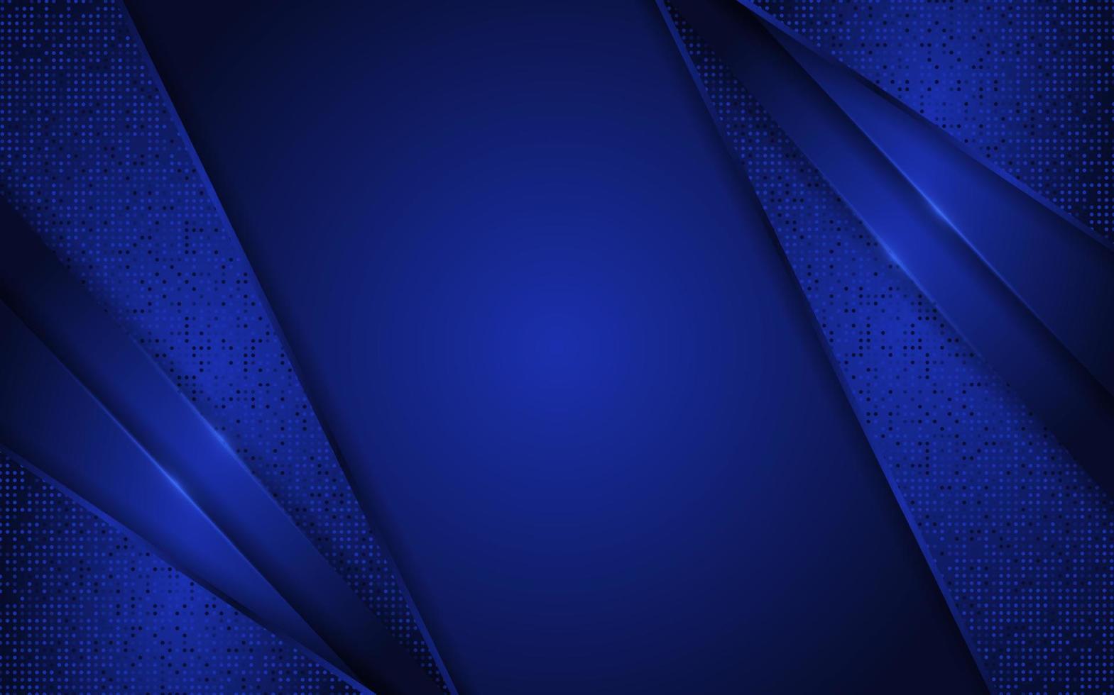 Abstract blue background with dynamic shape vector