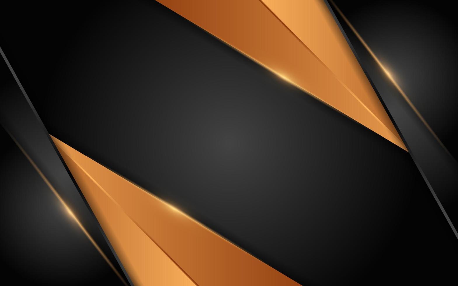 Abstract dynamic orange combination with black background design. vector