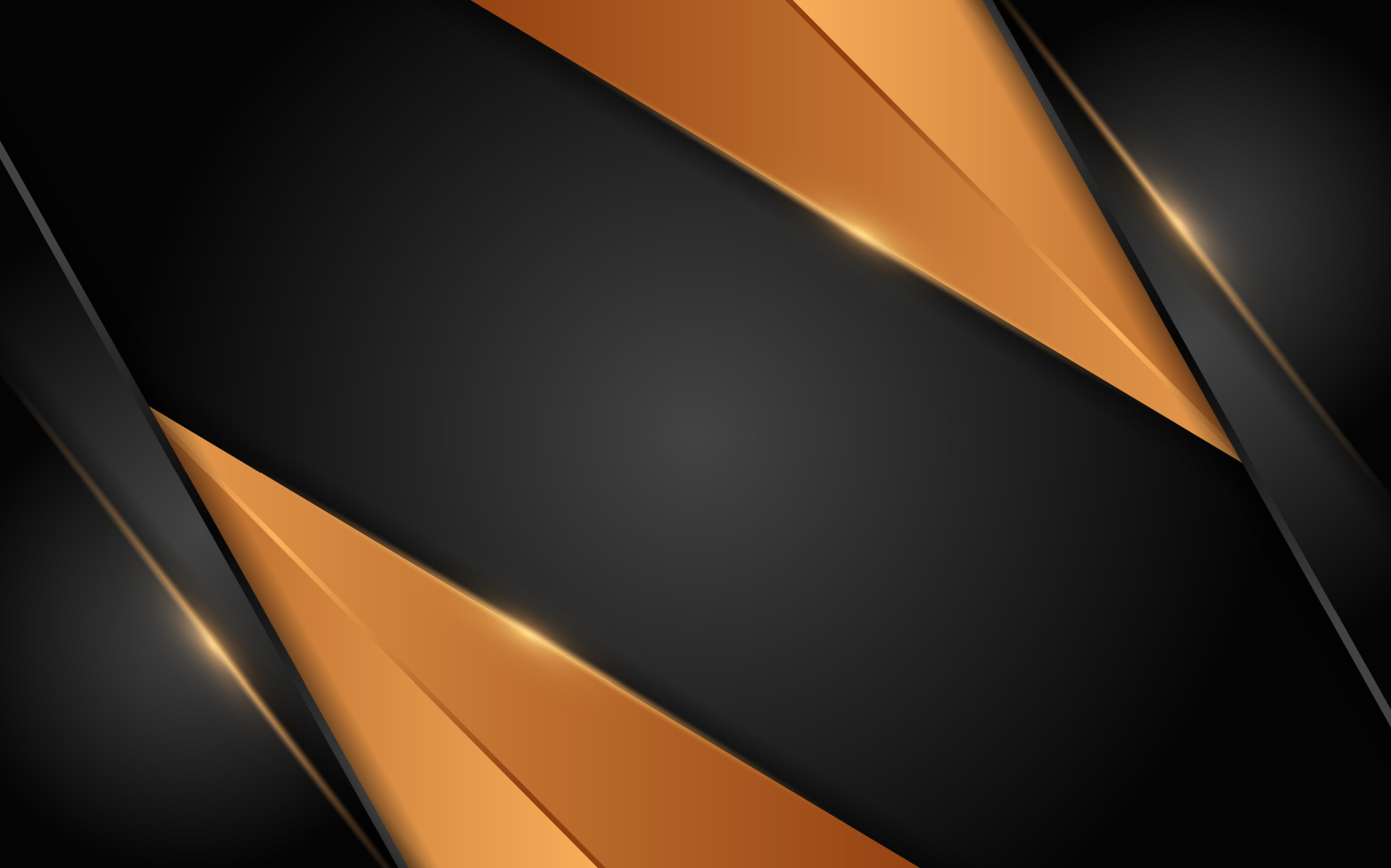 Abstract dynamic orange combination with black background design