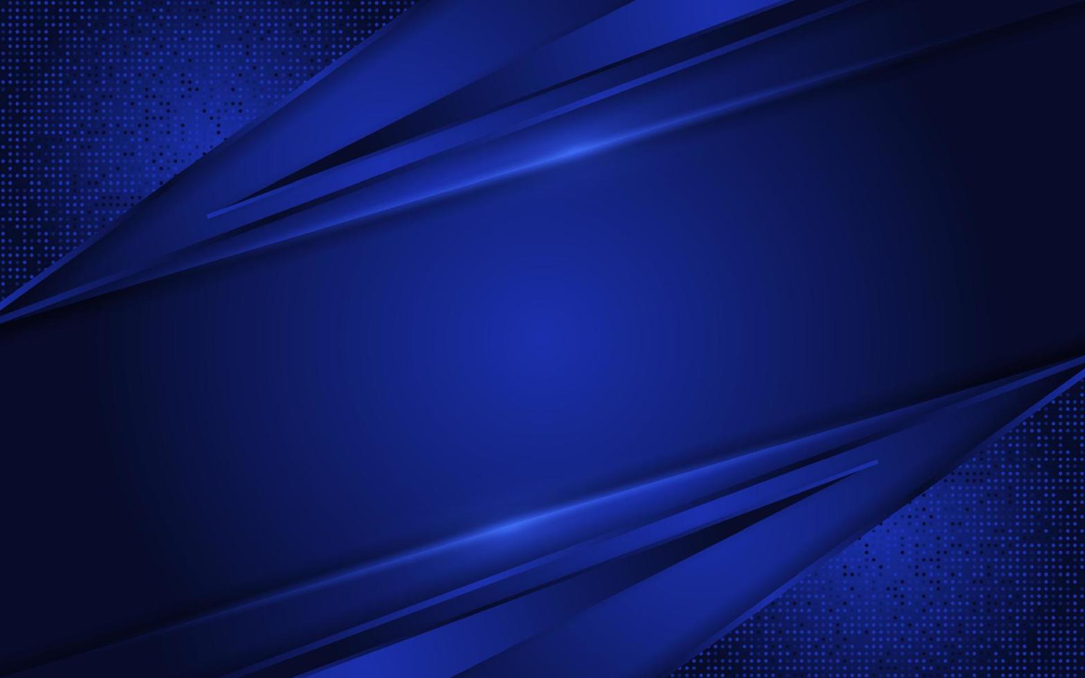 Abstract blue background with dynamic shape vector