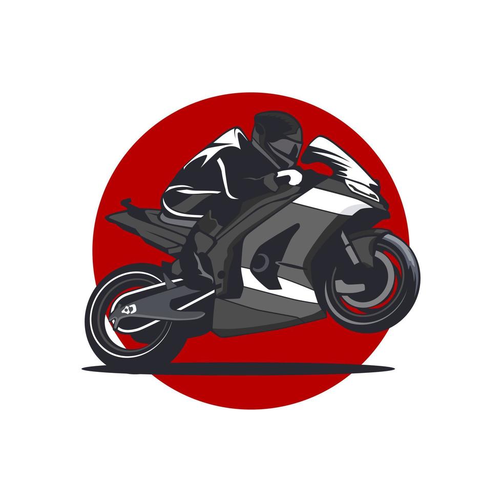 superbike illustration design icon logo vector art