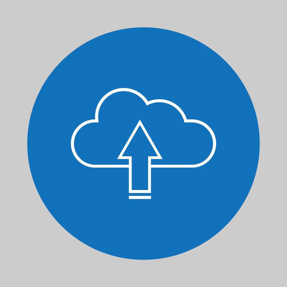 Cloud Upload Icon Vector