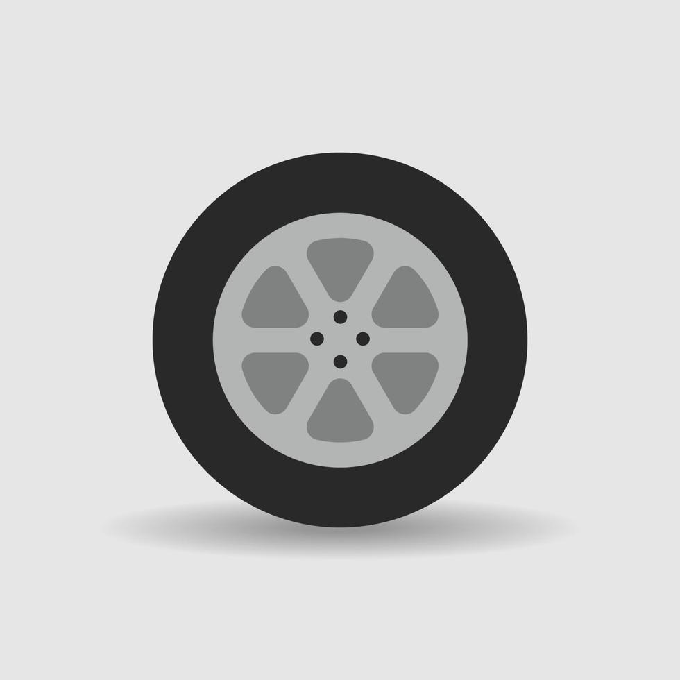Illustration of car whell. vector