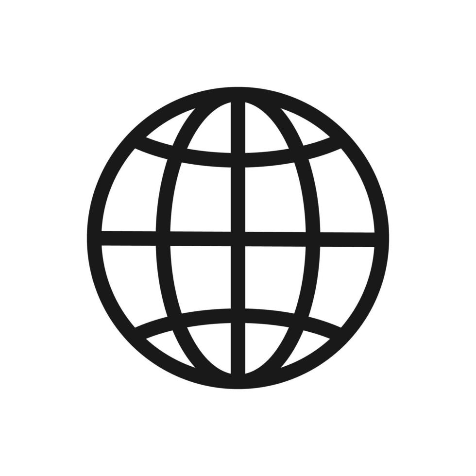 Web icon vector. Internet symbol outline style. 8015144 Vector Art at