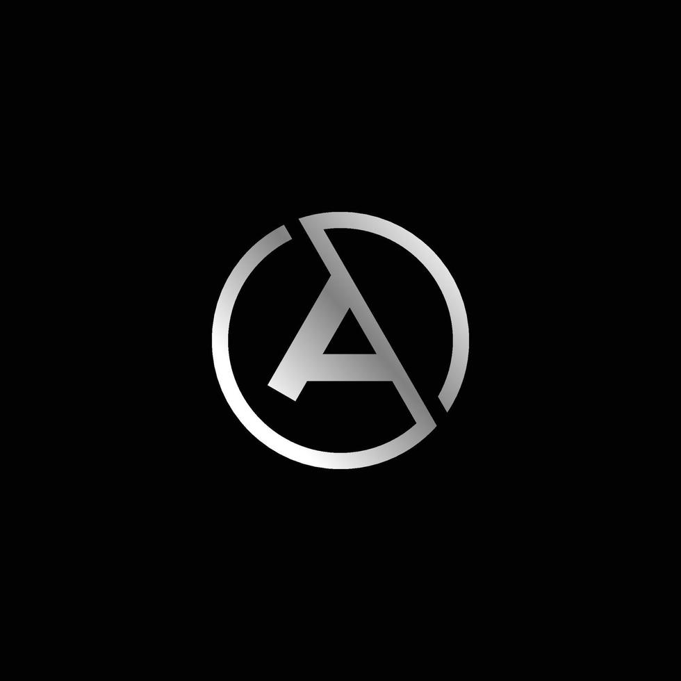 Letter A logo design vector. vector