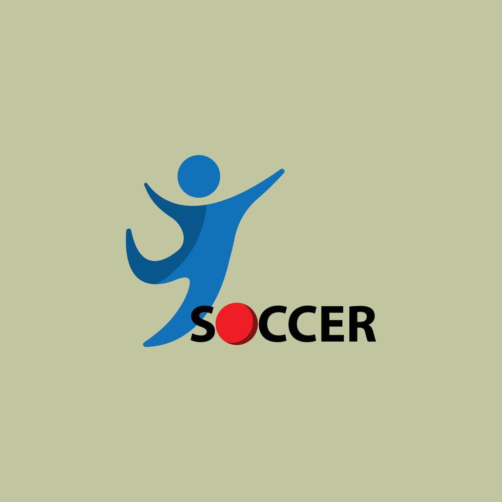 Footbal logo design. Flat design vector. vector