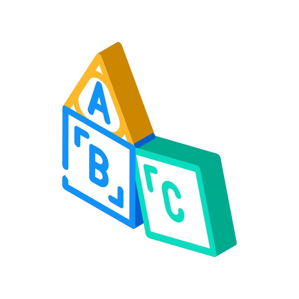 elementary education isometric icon vector illustration