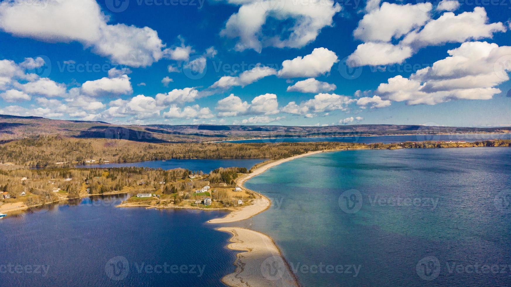 Ingonish Beach separated between the Sea and the City, Cape Breton Island photo