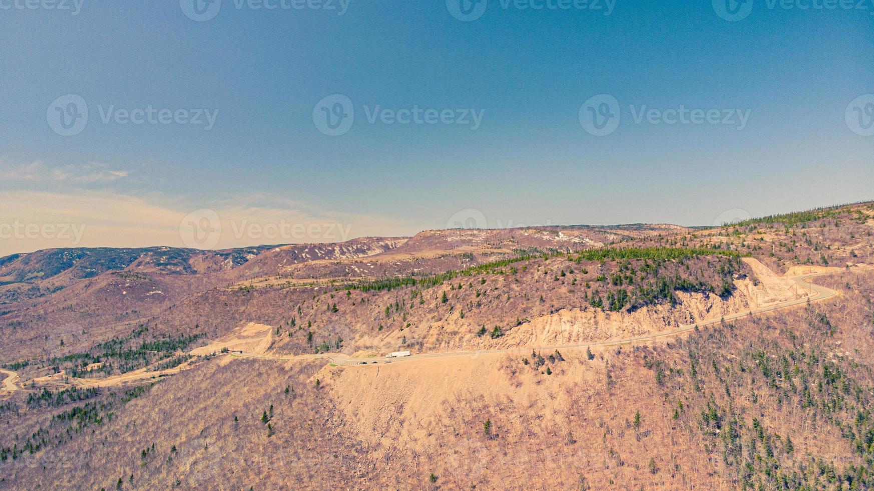 The Mountain Rock formation seen with no trees in Cape Breton Island photo