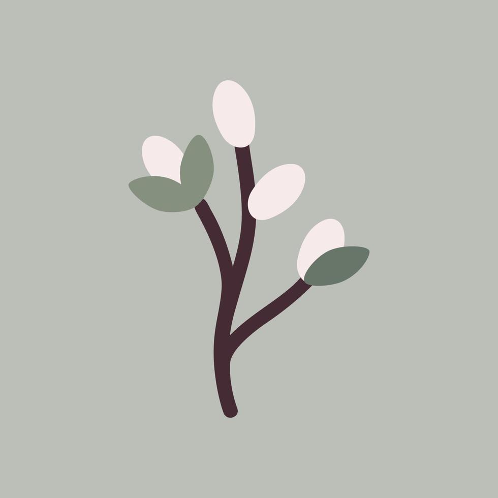 Abstract spring tree branch vector
