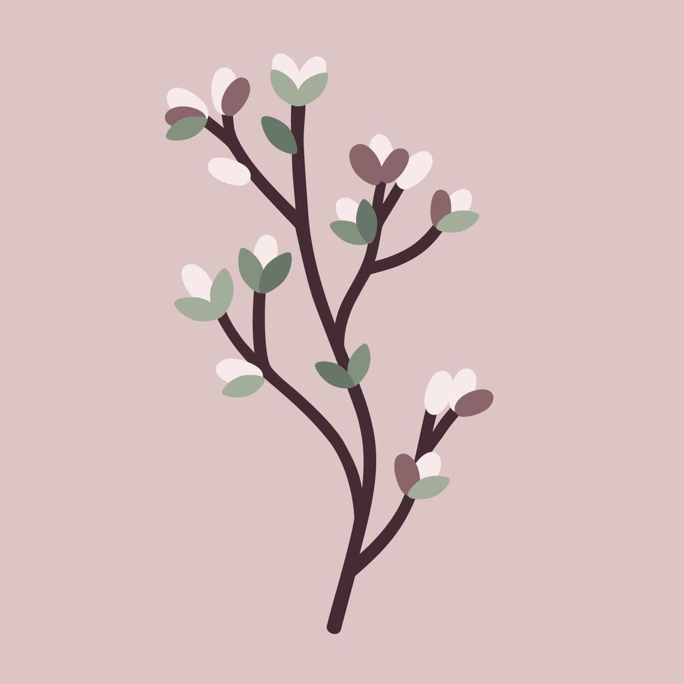 Abstract spring tree branch vector