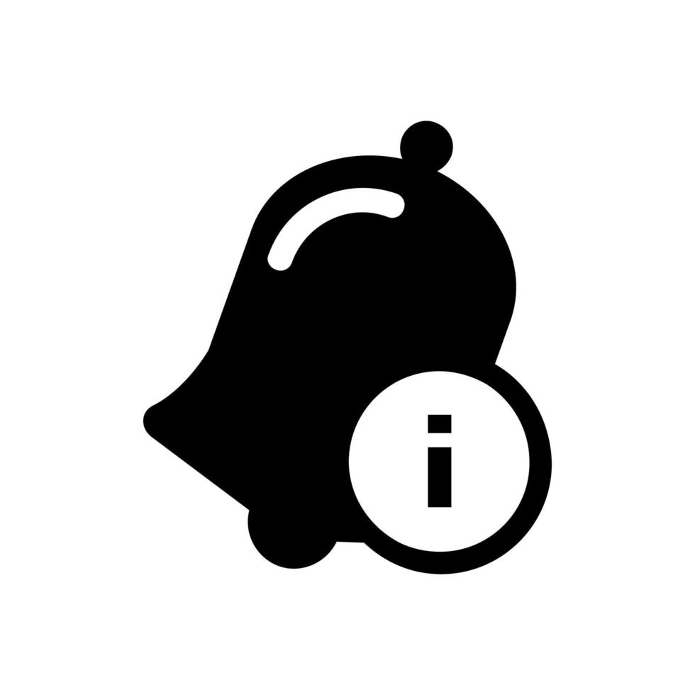 vector de icono de campana de notificación