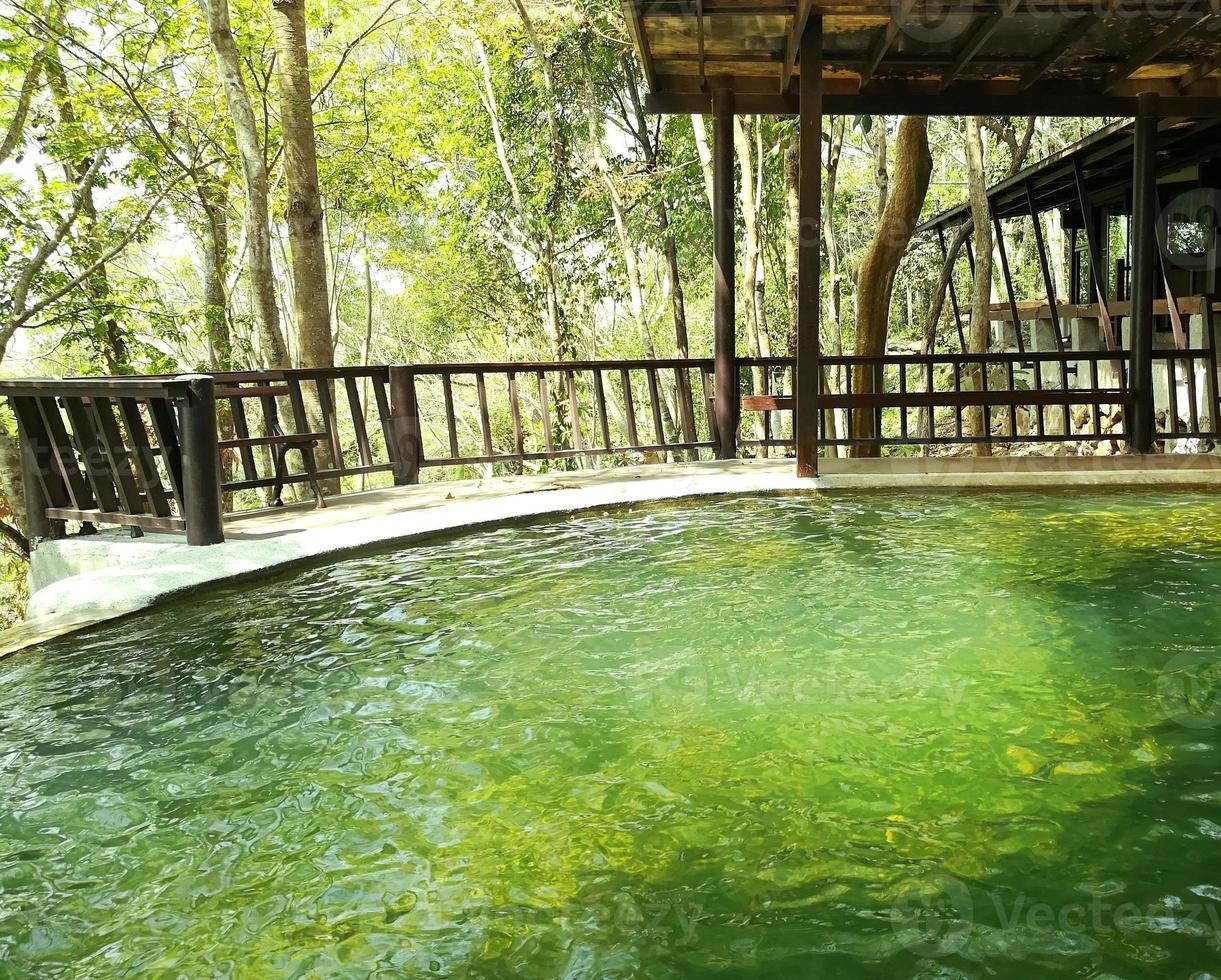 Green Pool in the resort. photo