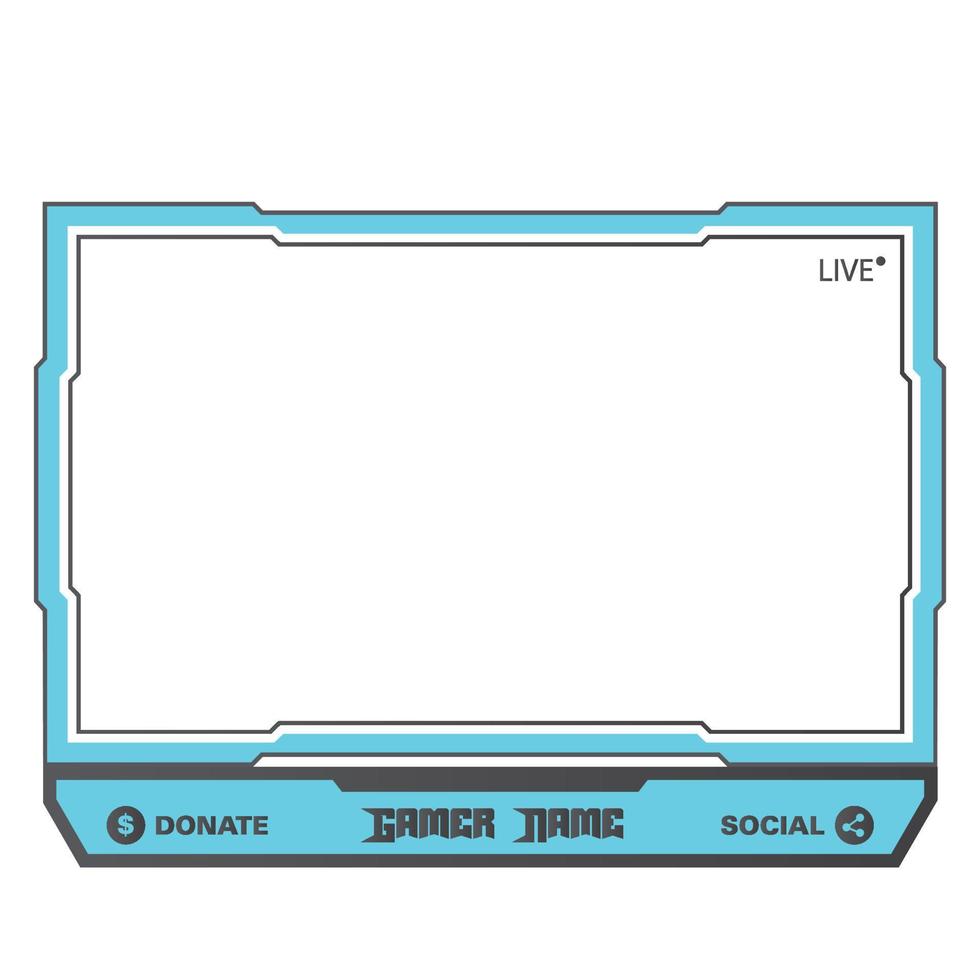 Gaming frame overlay for the live streamer. Digital style gamer overlay for  live streamers. Red color stylish live gaming overlay frame with black  shade. Live stream overlay for online gamers. 8878608 PNG