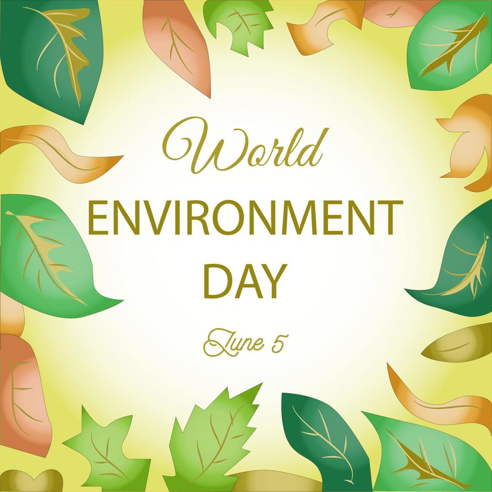 World Environment Day Sign vector