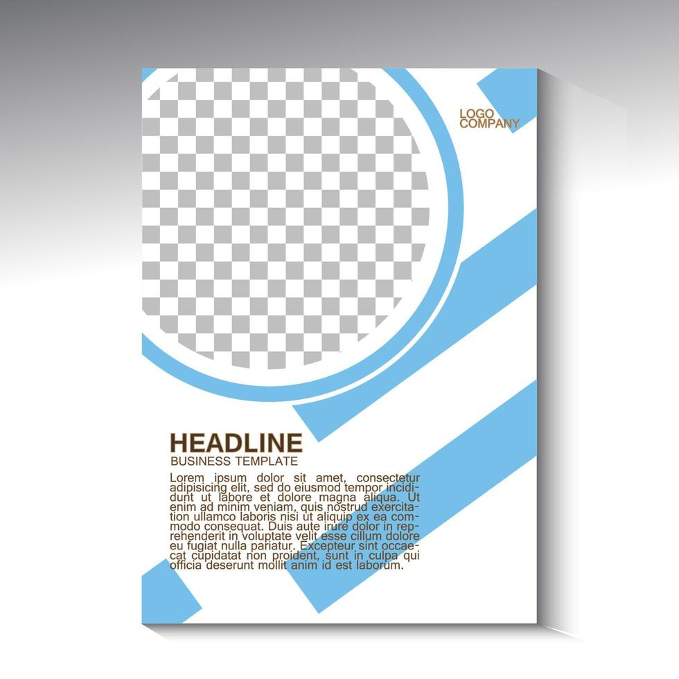 brochure vector template, magazine cover, company profile, simple minimalist abstract theme