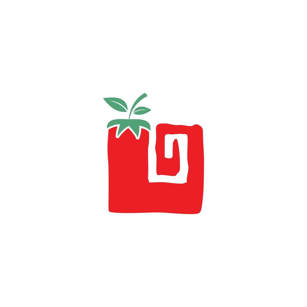 plantilla de icono de logotipo de chile cuadrado vector