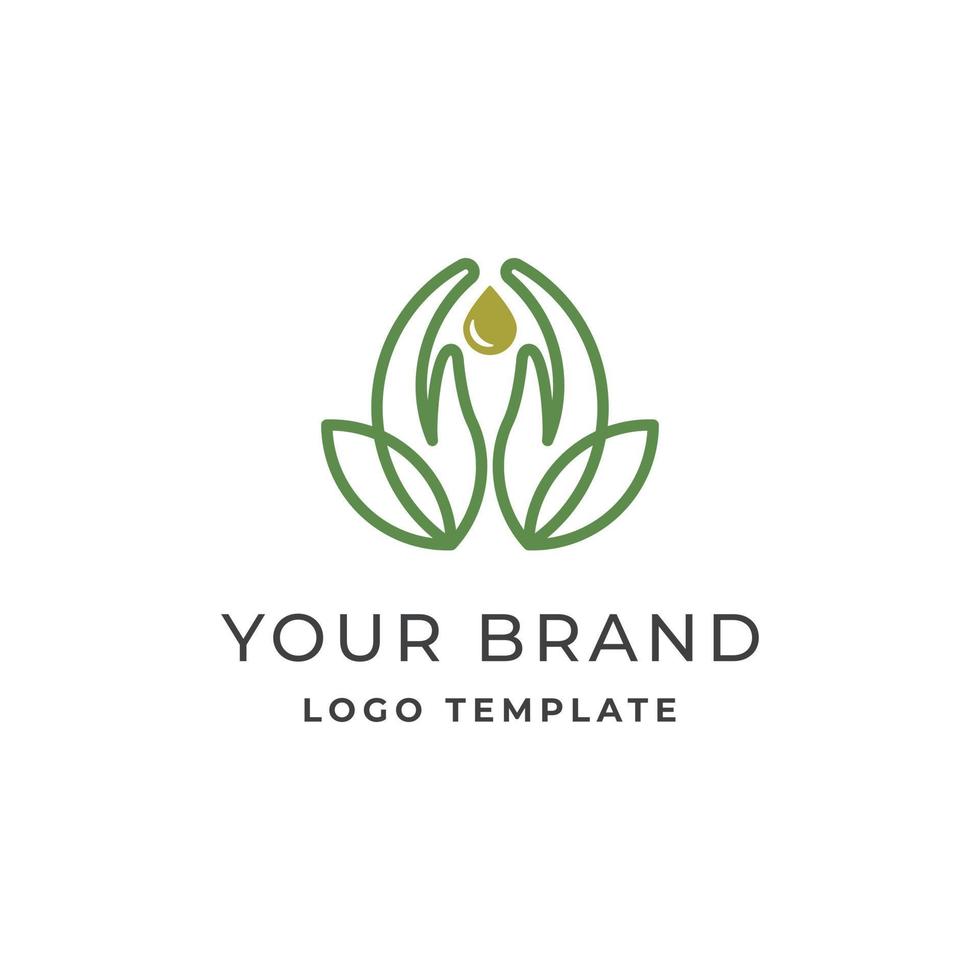 Nature Leaf Care Logo Design Template 8017964 Vector Art at Vecteezy