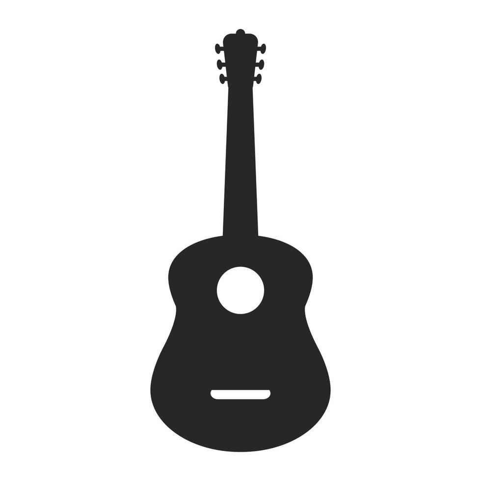 vector flat guitar icon eps10