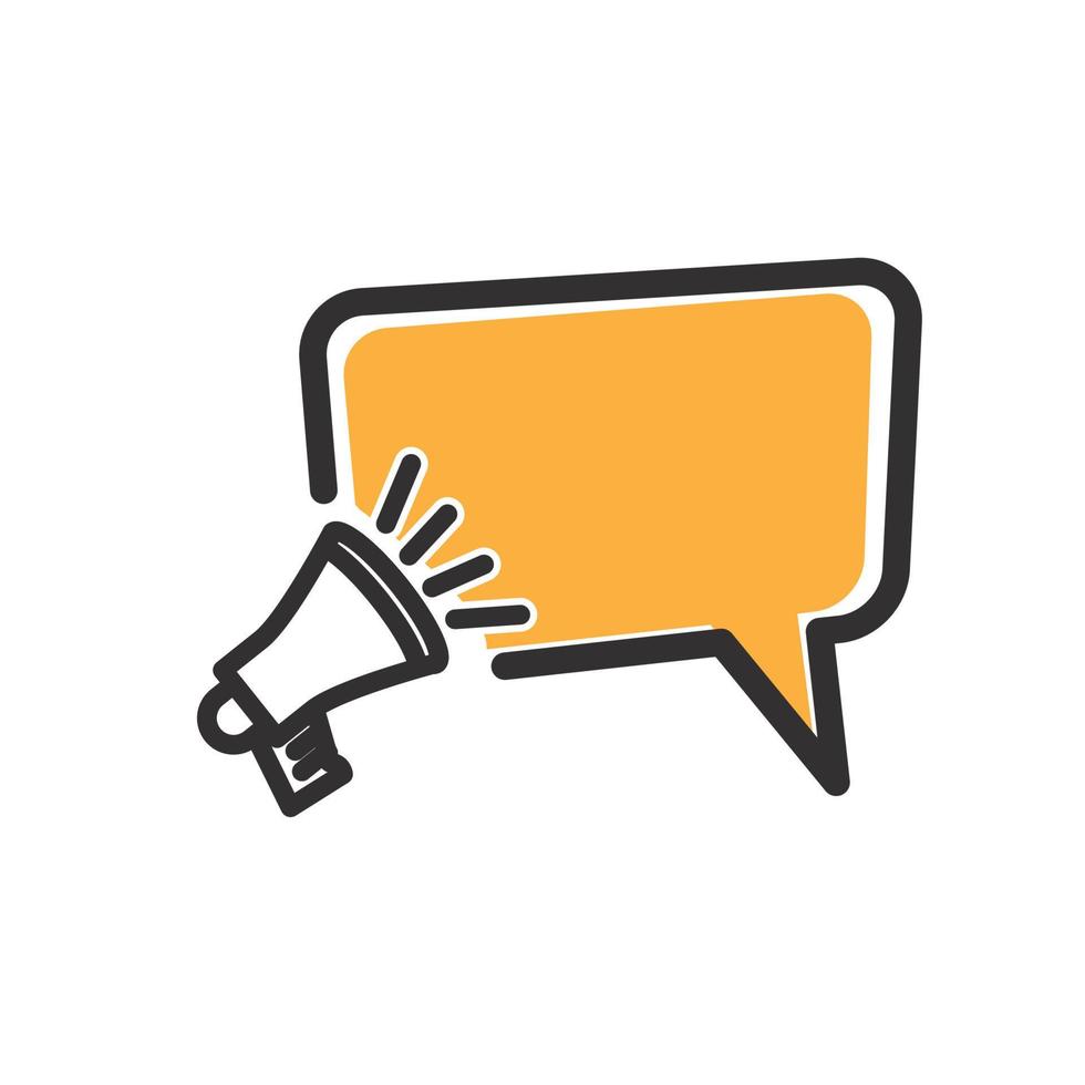 vector illustration of important conversation icon, important conversation bubble, important announcement