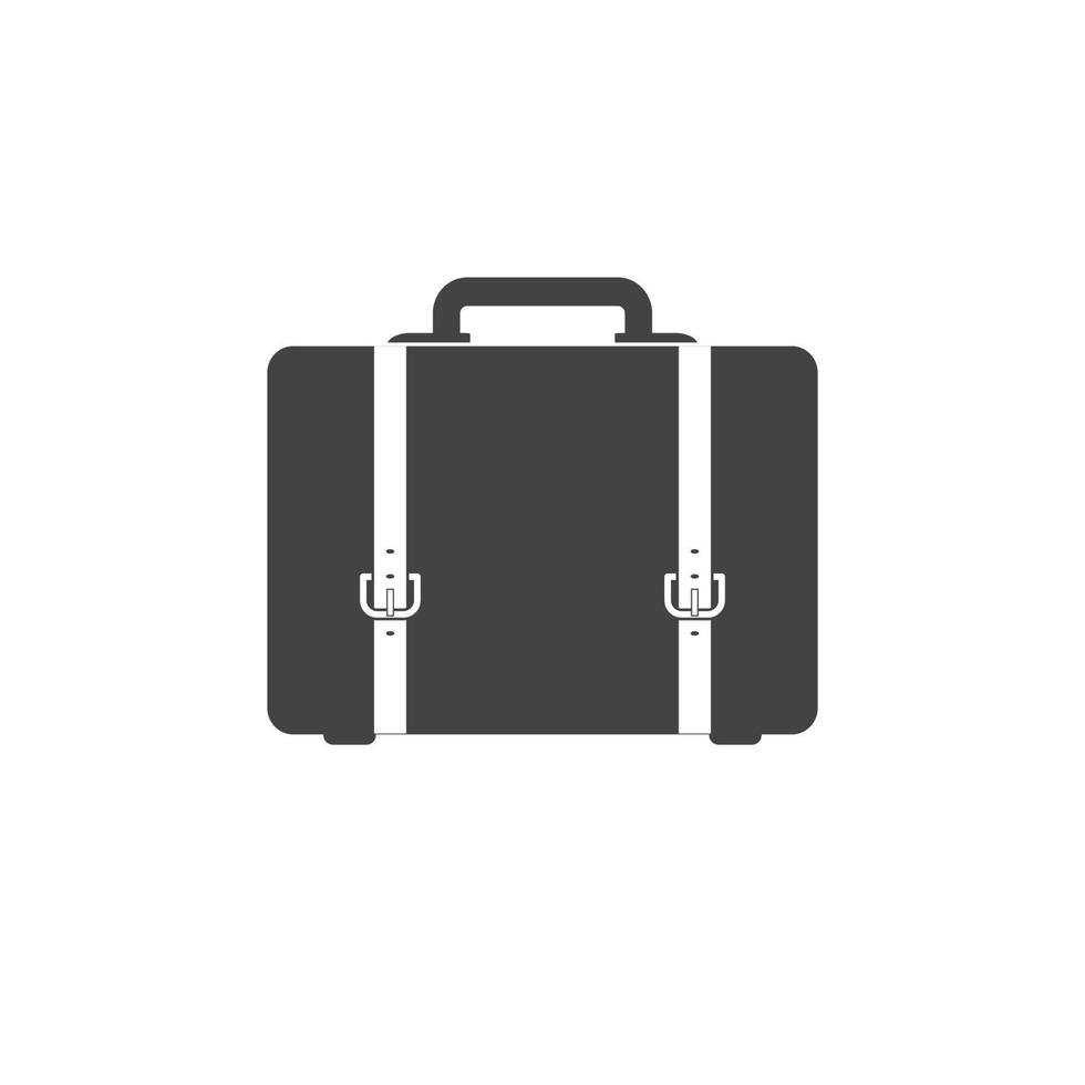 ilustración vectorial de icono de equipaje de bolsa de equipaje de diseño plano vector