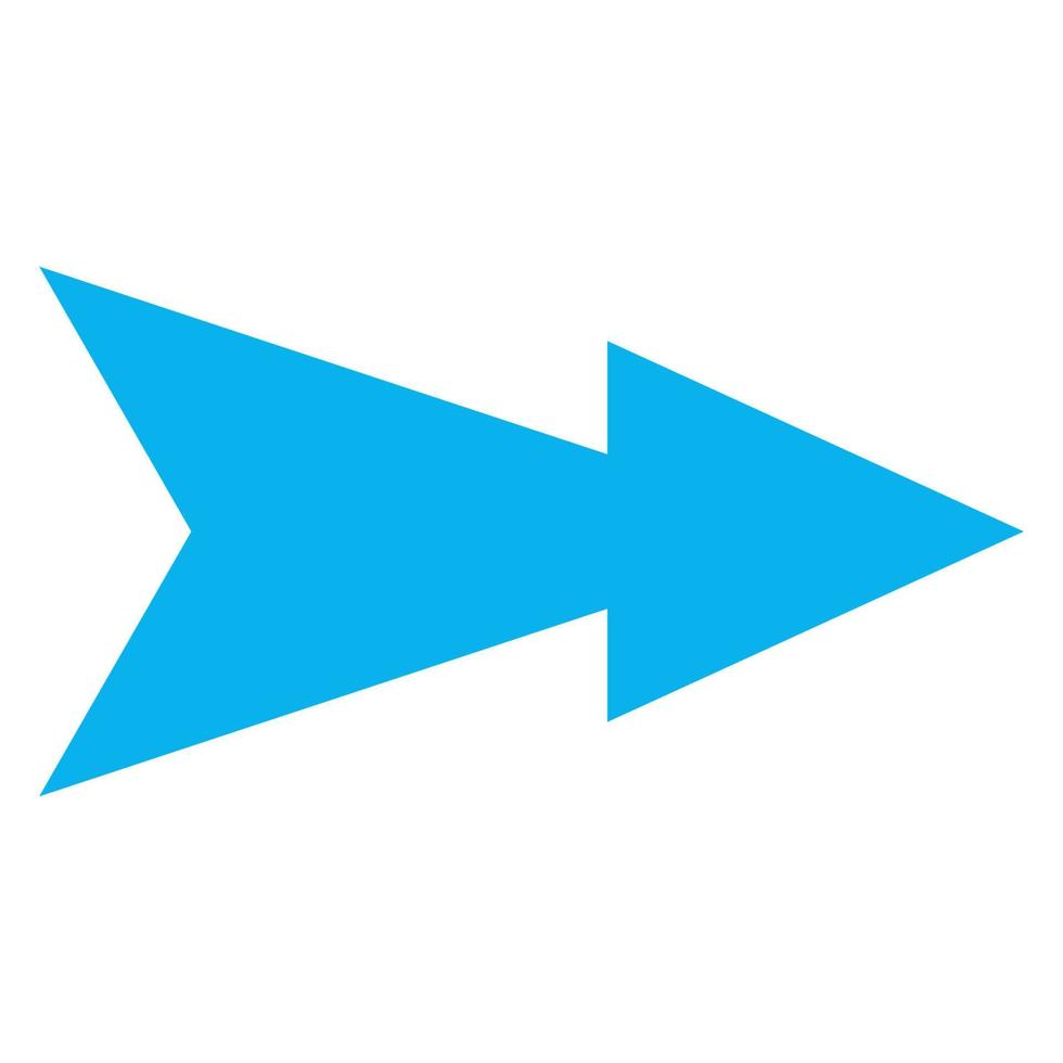 Arrow illustrated on white background vector