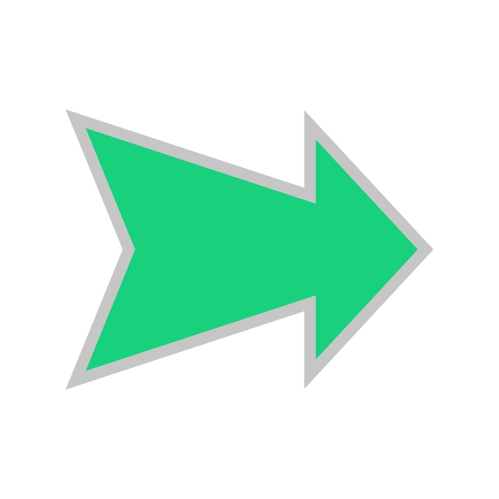Arrow illustrated on white background vector