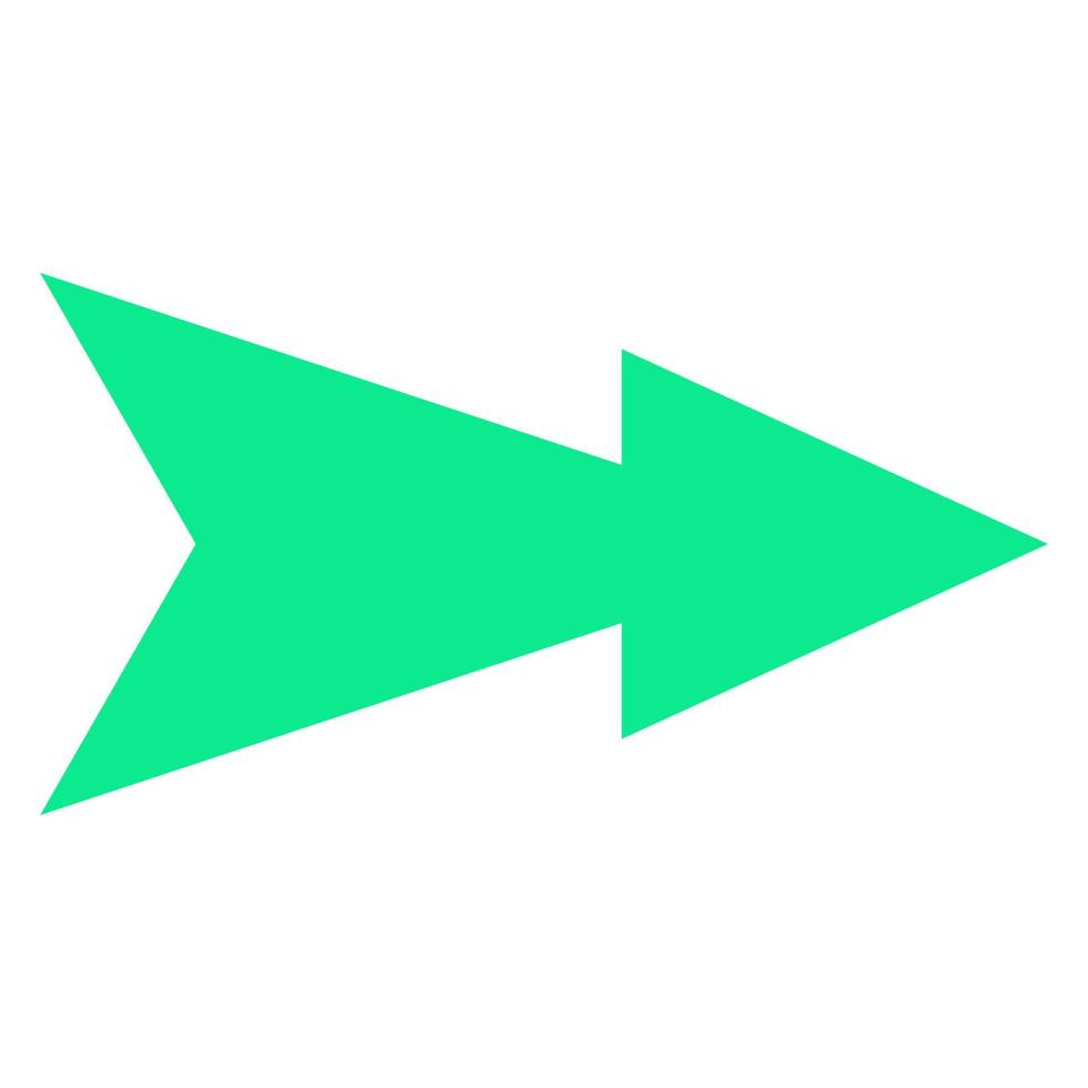 Arrow illustrated on white background vector