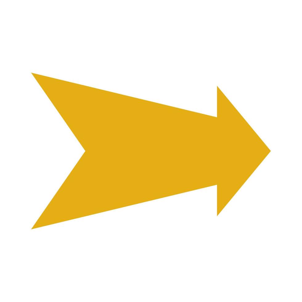 Arrow illustrated on white background vector