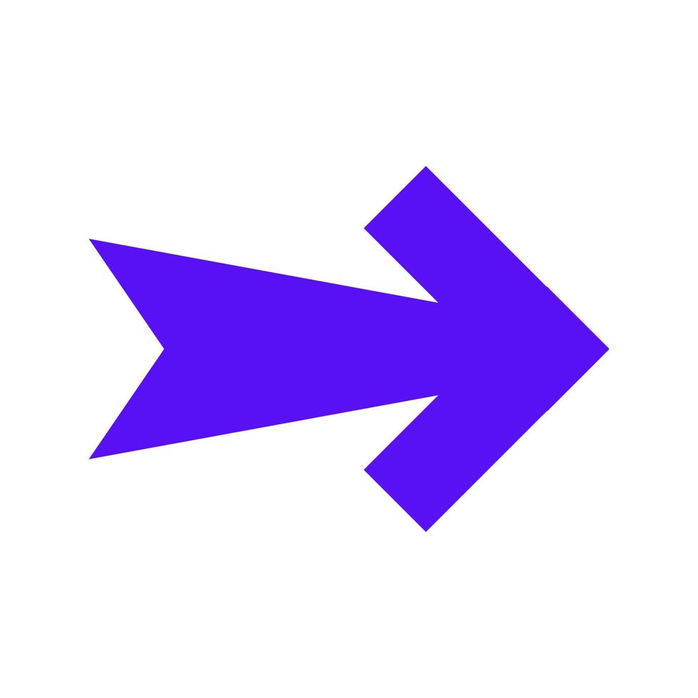 Arrow illustrated on white background vector