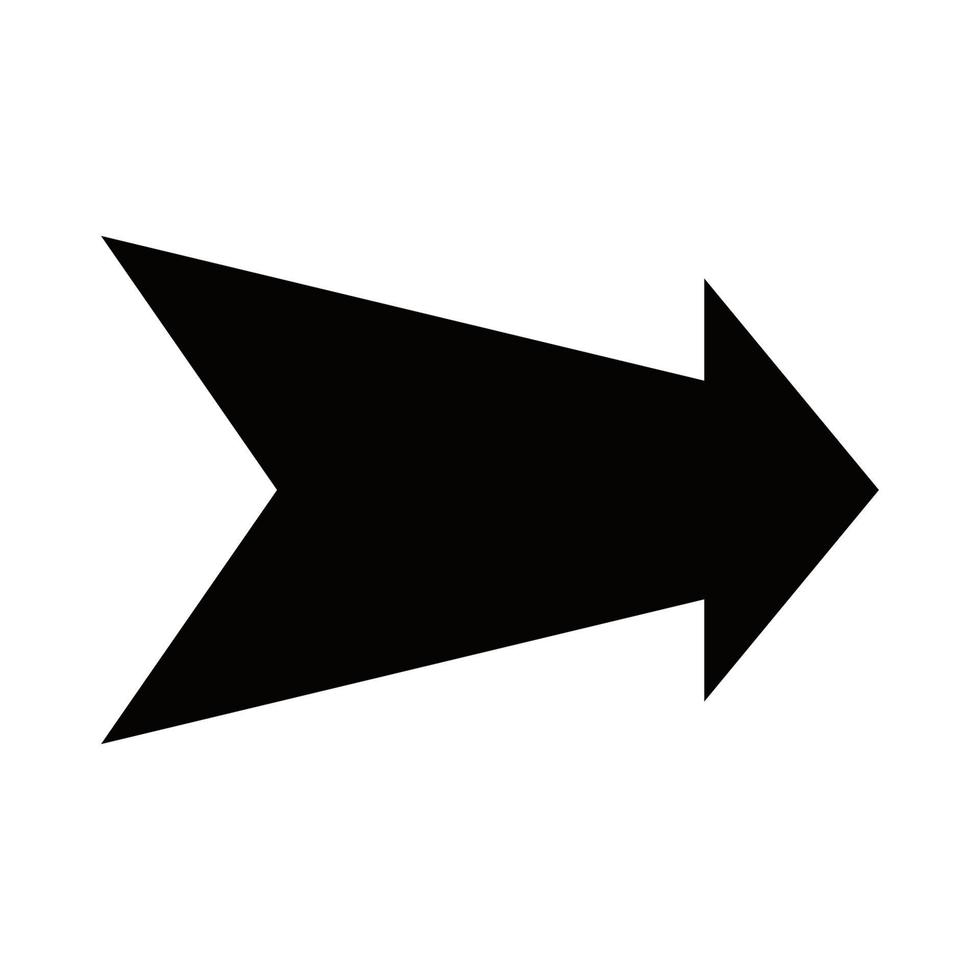Arrow illustrated on white background vector