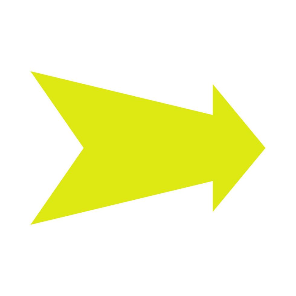 Arrow illustrated on white background vector