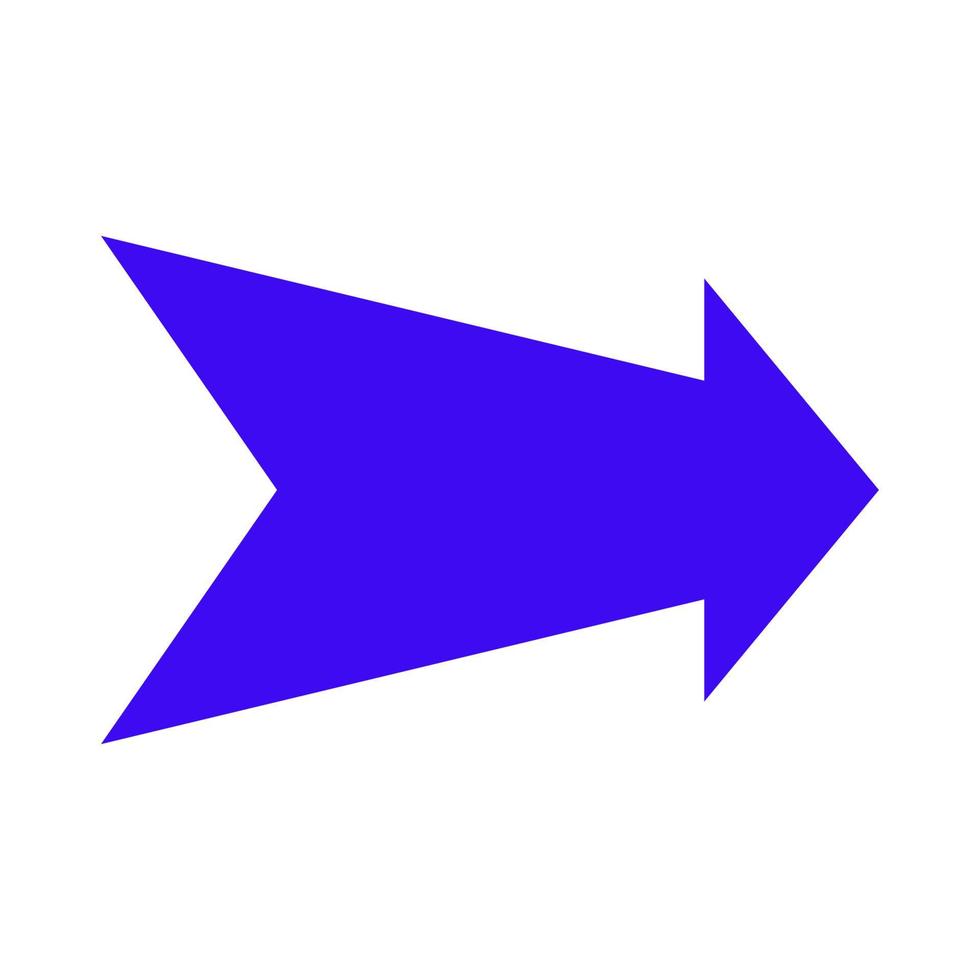Arrow illustrated on white background vector