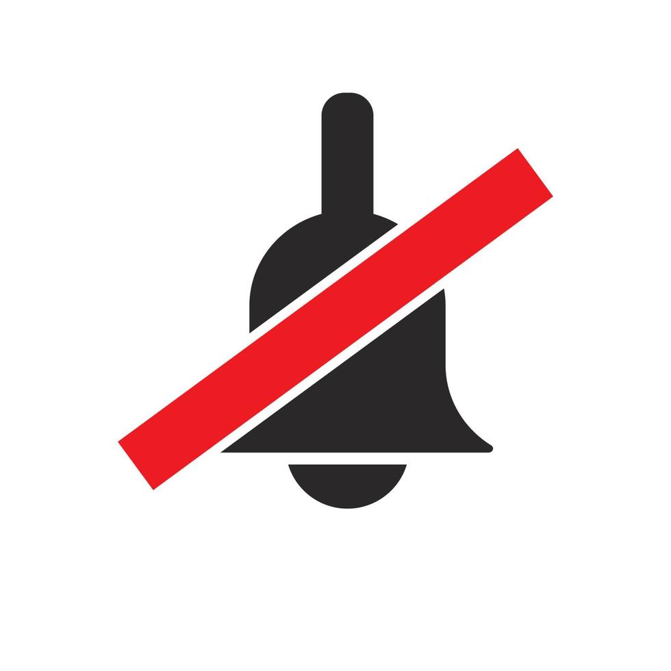 vector illustration of no sound icon