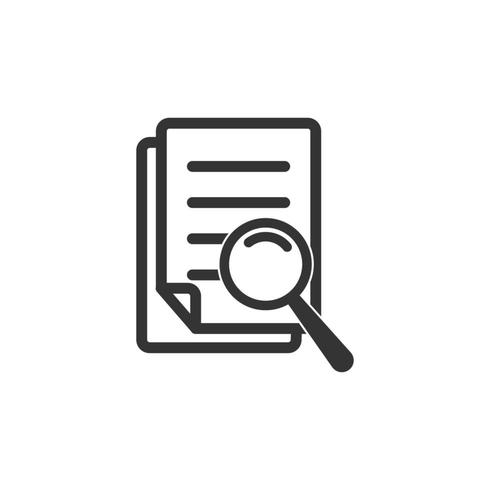 vector illustration of information data search icon, flat design