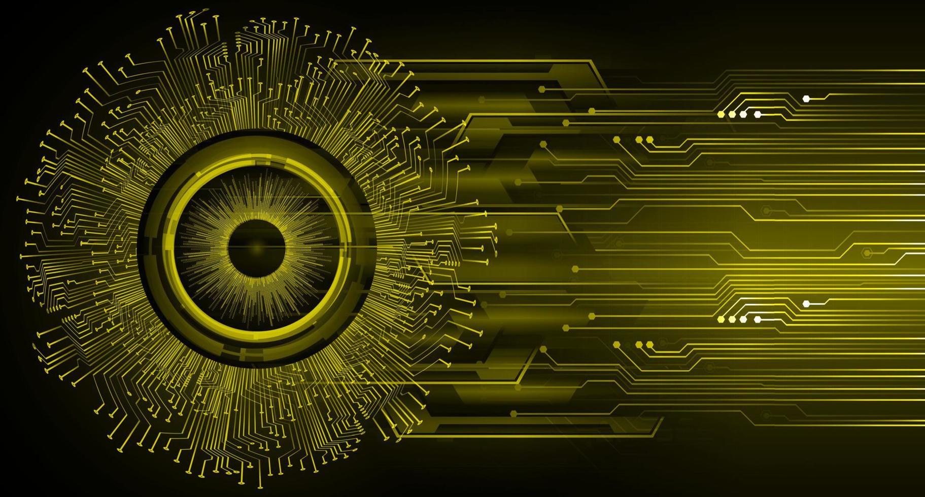 eye cyber circuit future technology concept background vector