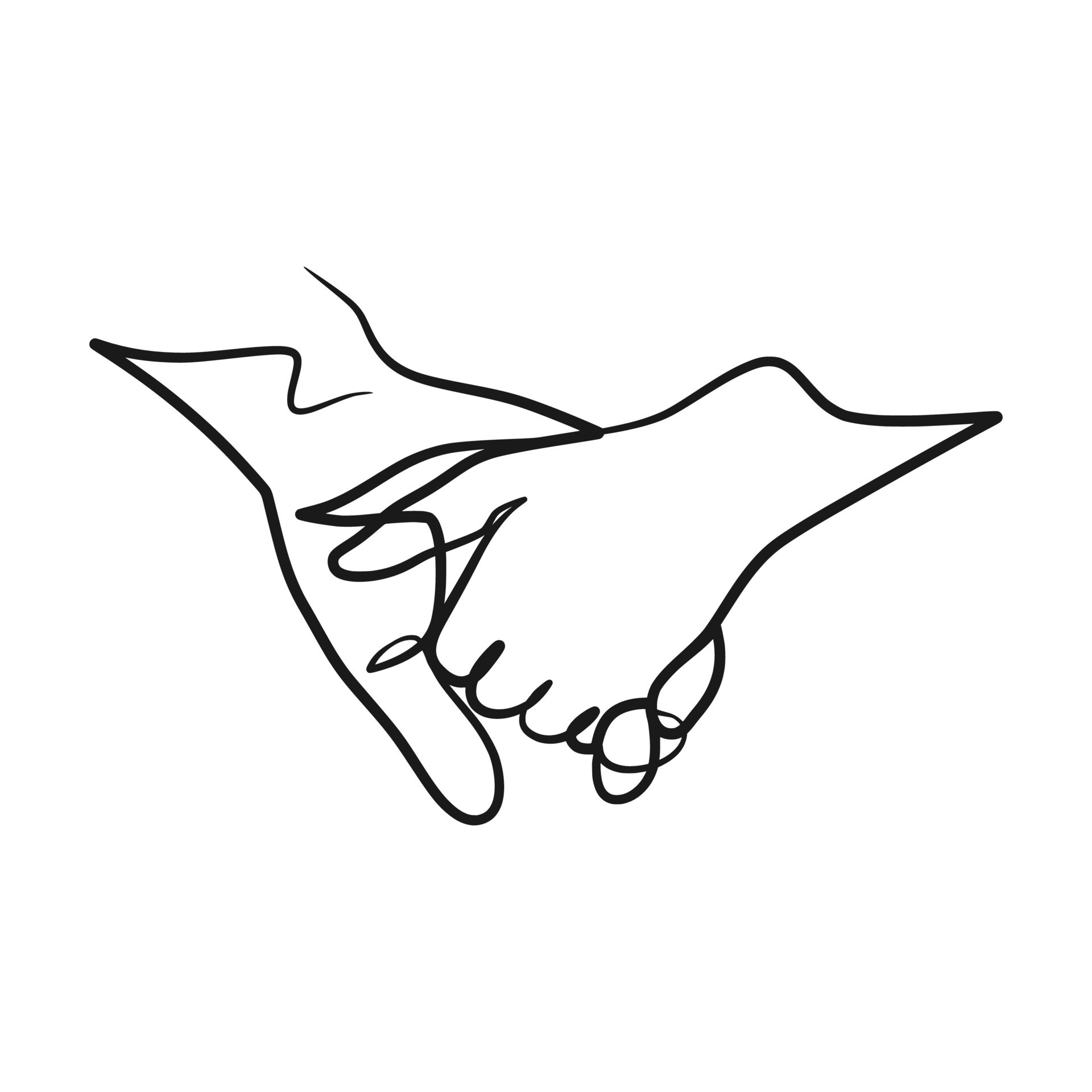 Continuous one line art drawing hands couple 8018311 Vector Art at Vecteezy