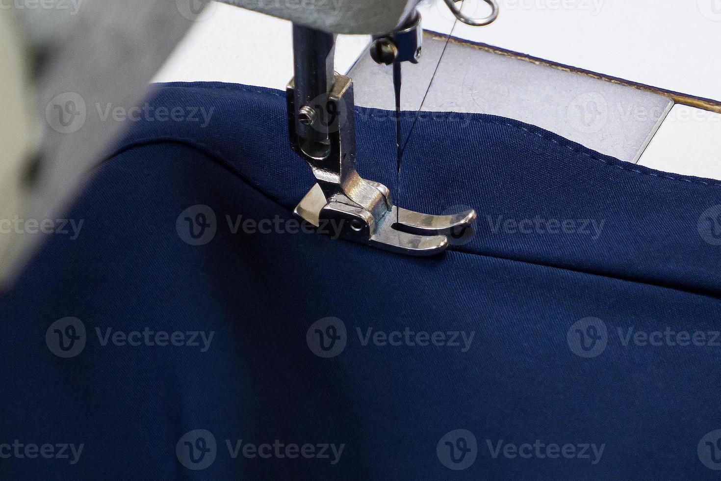 A sewing production, tailoring close-up photo