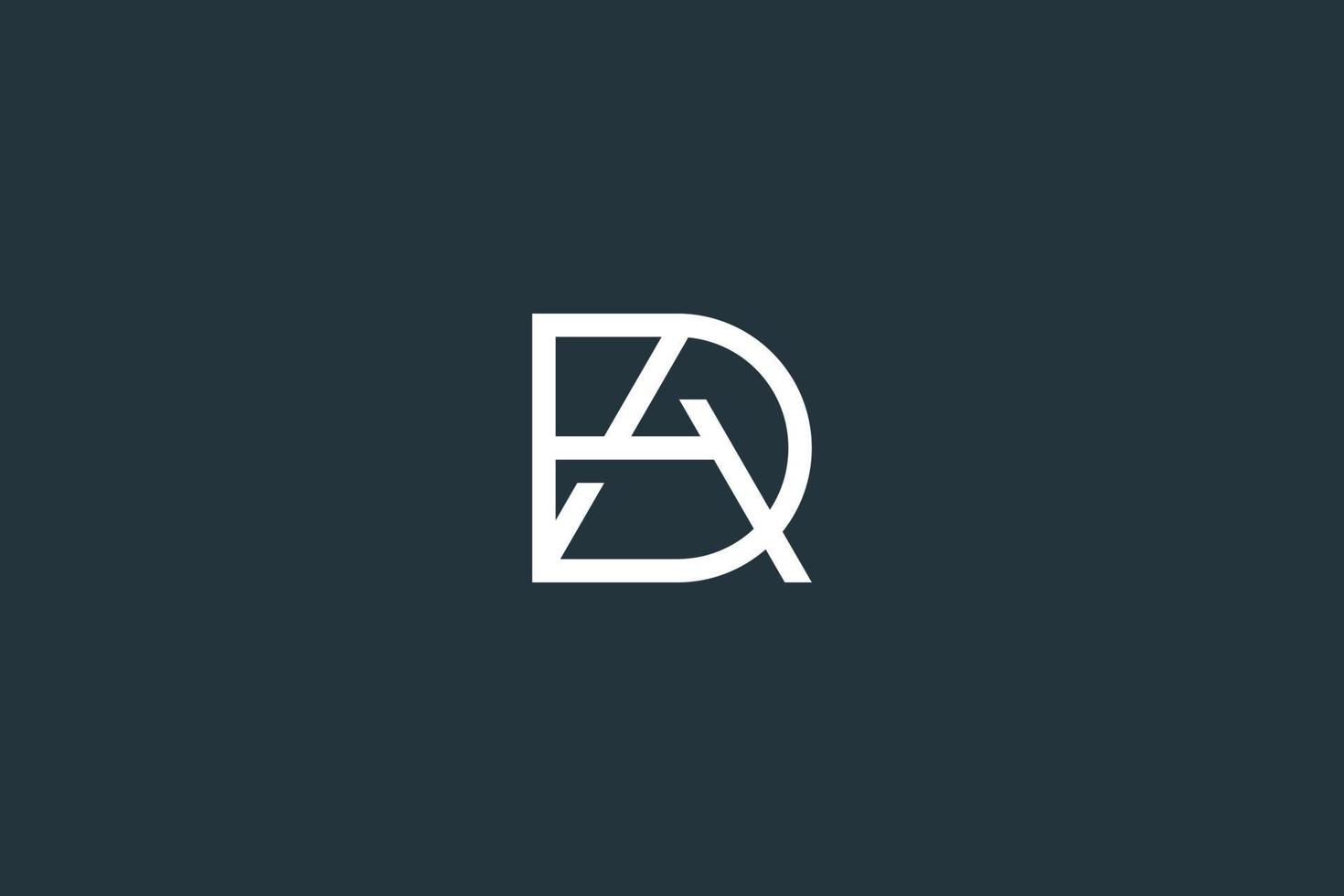 Initial Letter DA or AD Logo Design Vector Template
