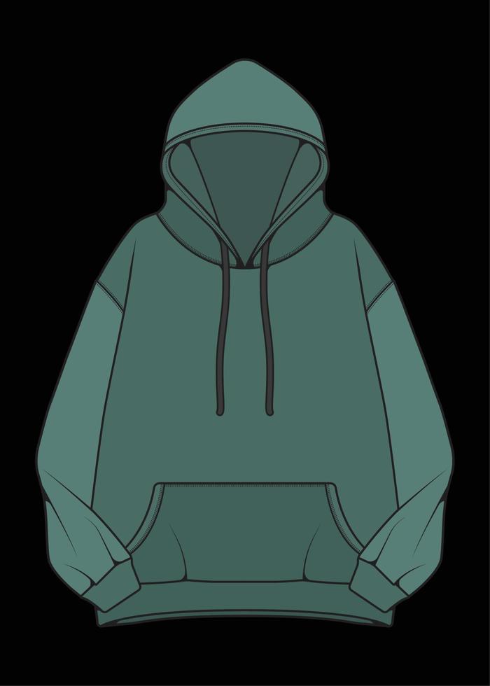 hoodie oversized jacket coloring drawing vector, hoodie jacket oversized, trainers template hoodie jacket, vector Illustration.