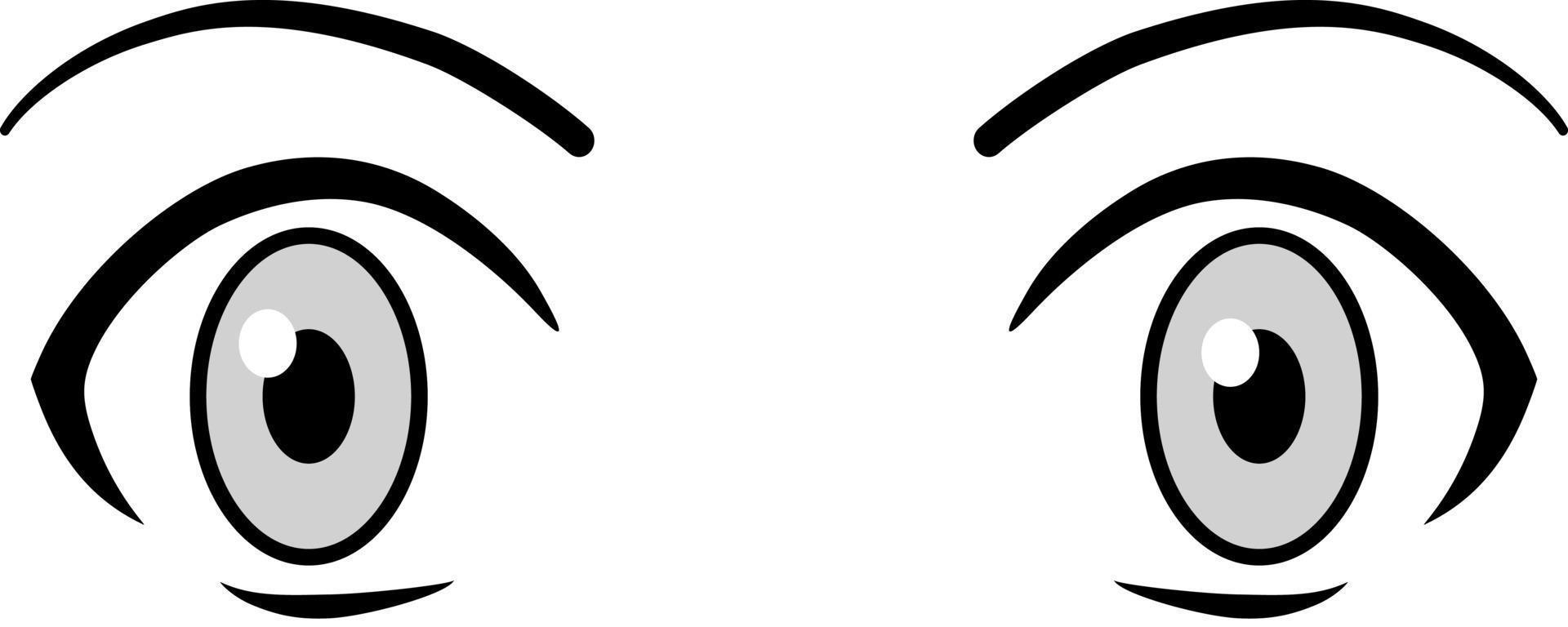 colección de ojos boho negros sobre fondo blanco. ojos expresivos y cejas  de dibujos animados femeninos