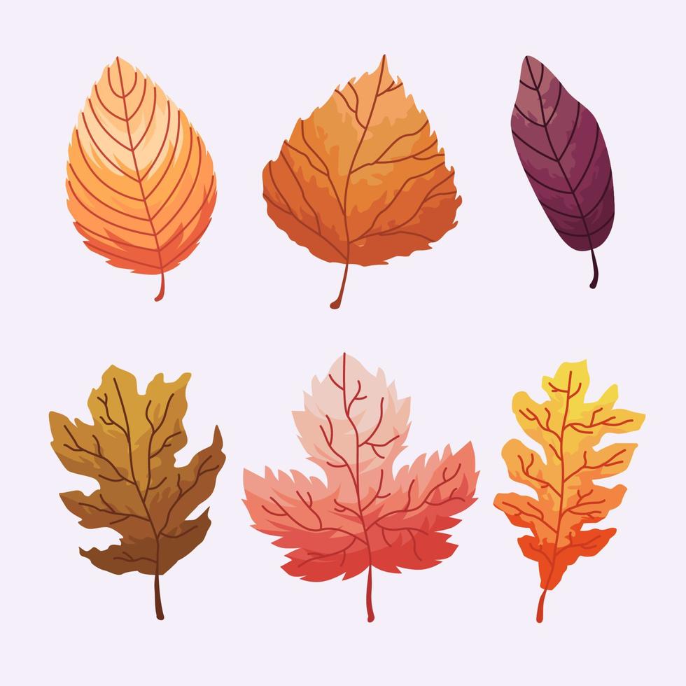 Fallen Leaves Fall Icon Concept vector