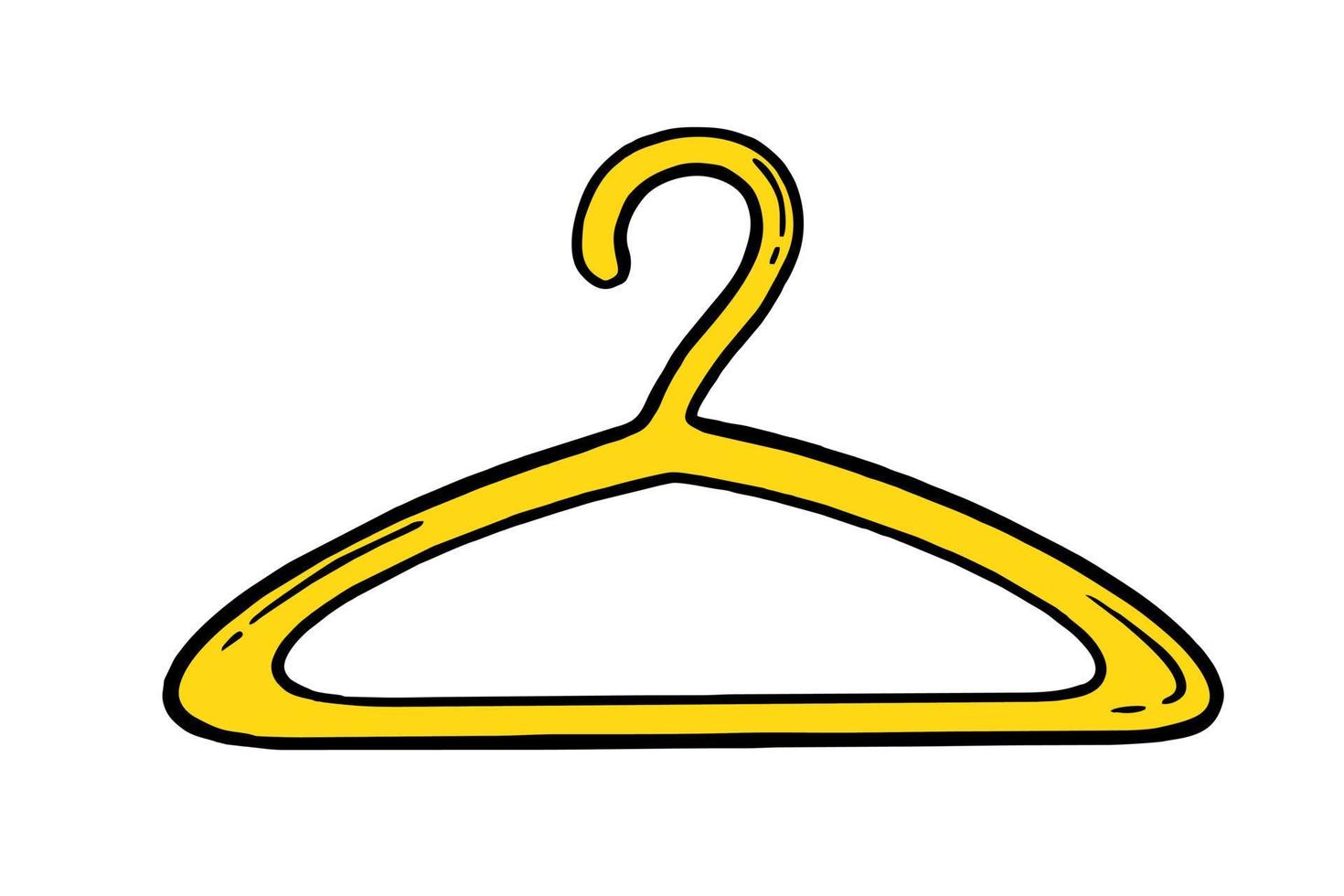 Hanger doodle Hand made needlework Vector illustration on white background