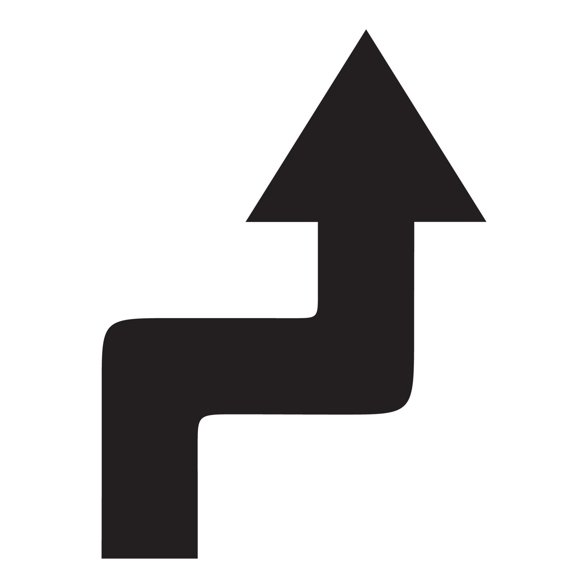 RIGHT REVERSE TURN SIGN 8019499 Vector Art at Vecteezy
