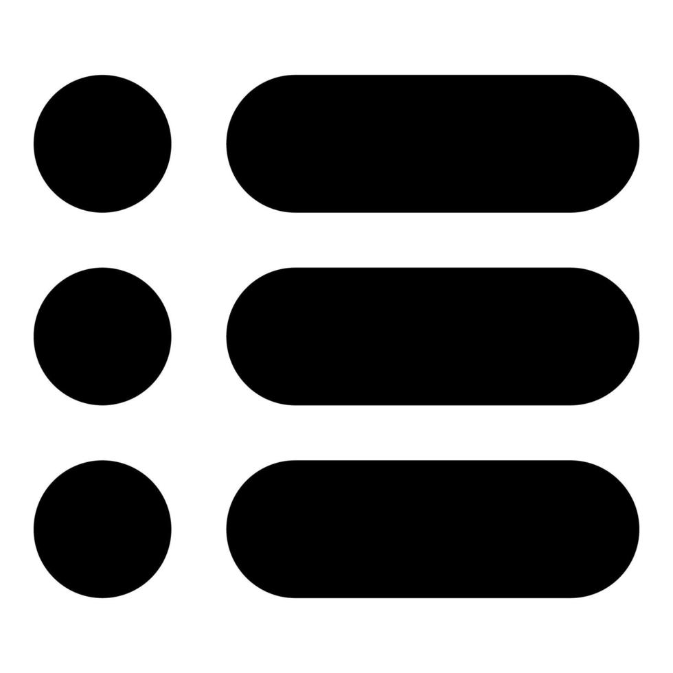 menú, icono de interfaz de usuario básico, ux,diseño de icono de interfaz de usuario vector