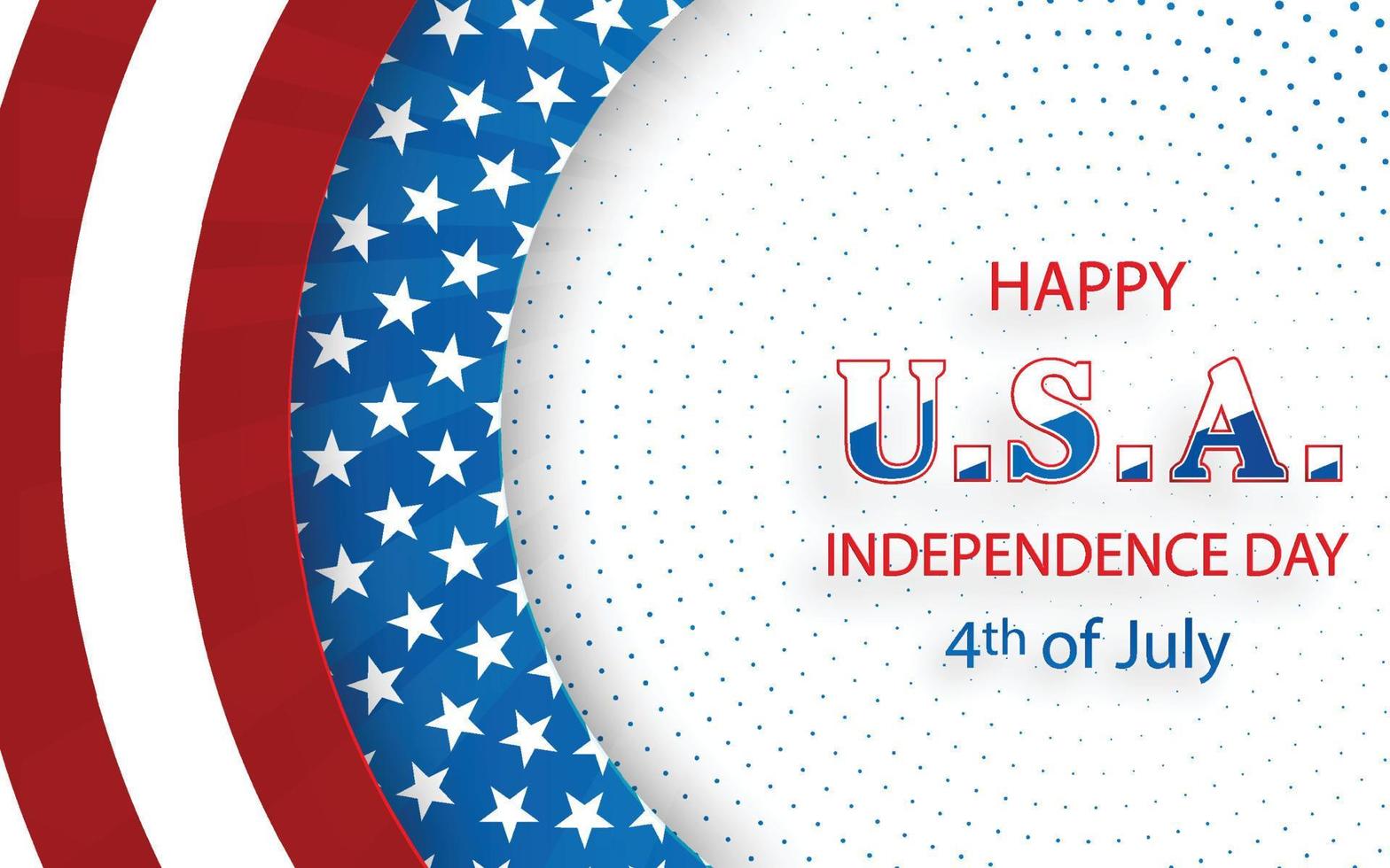 Happy Independence day of USA for festive national anniversary of USA