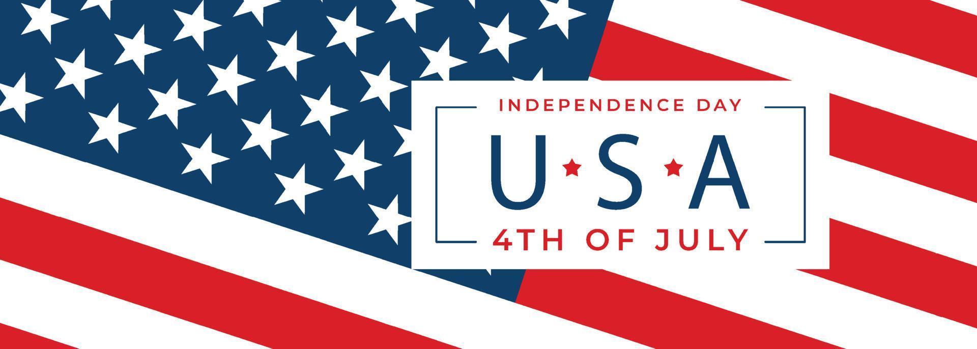 Happy Independence day of USA for festive national anniversary of USA, on July 4 vector