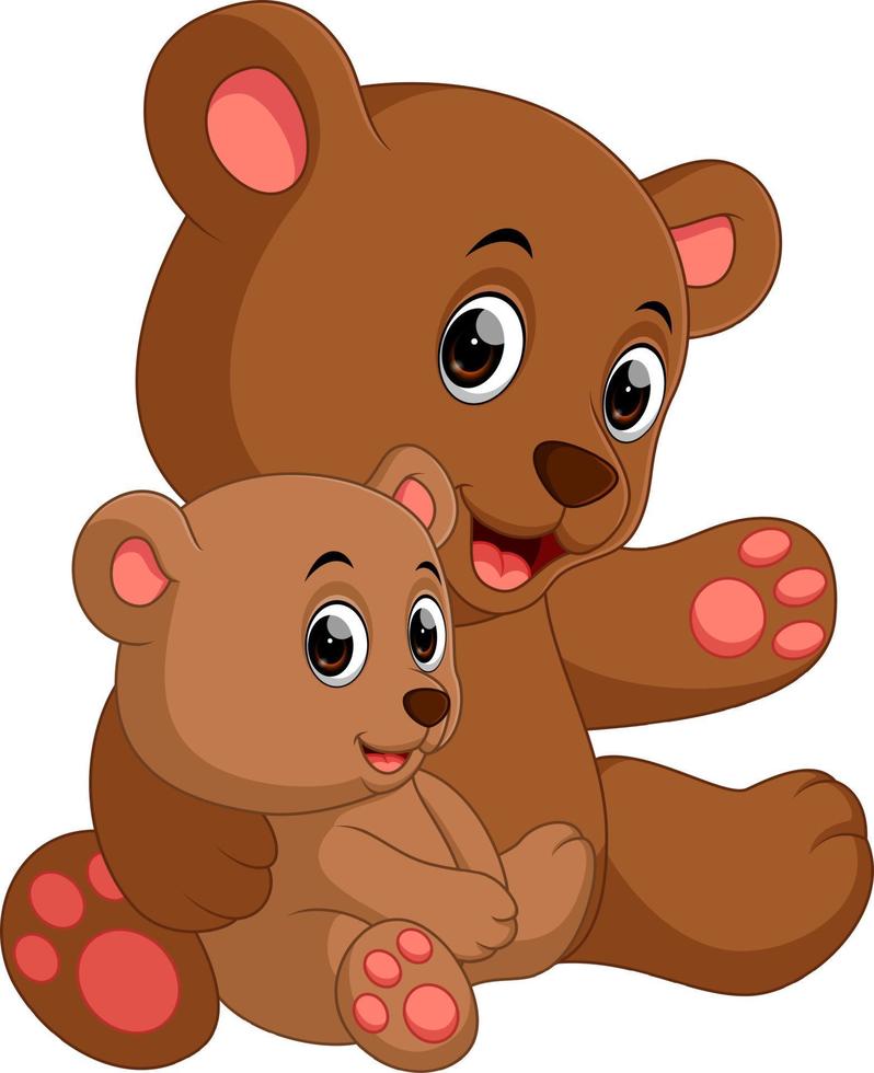 funny bear Cartoon vector