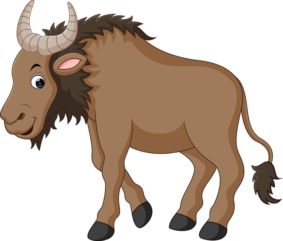 Illustration of a Wildebeest vector